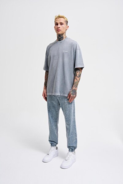 Machinist УНИСЕКС тениска Relaxed Basic, която може да се пере - Ghost Cloudy