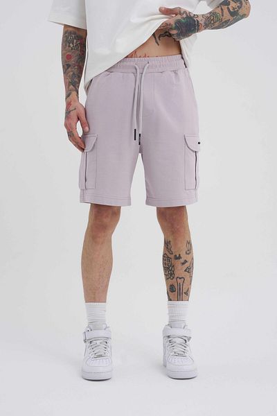 Machinist Ανδρικό σορτς Cargo Pocket Basic Relaxed ανοιχτό γκρι