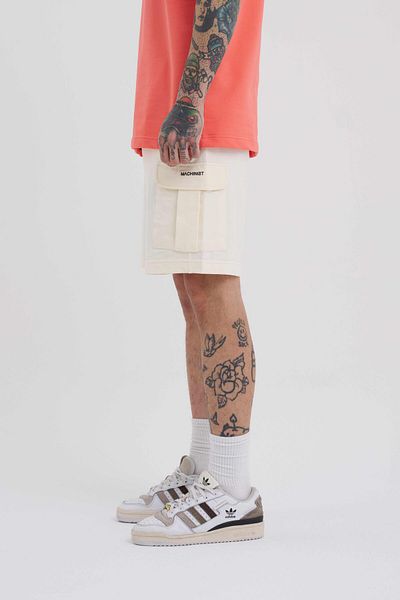 Machinist Ανδρικό σορτς Cargo Pocket Basic Relaxed Cream