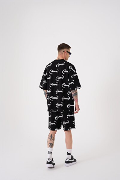 Machinist Ανδρικό σορτς Nope με τύπωμα Relaxed σε μαύρο χρώμα