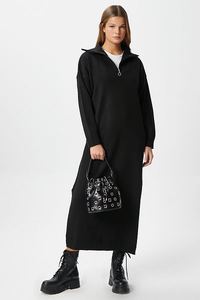Ritnice Rochie de damă Magie Polo, cu fermoar, lungă, neagră