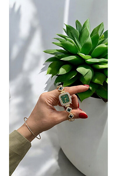 DARK BLANC Renkli taşlı vintage  saati