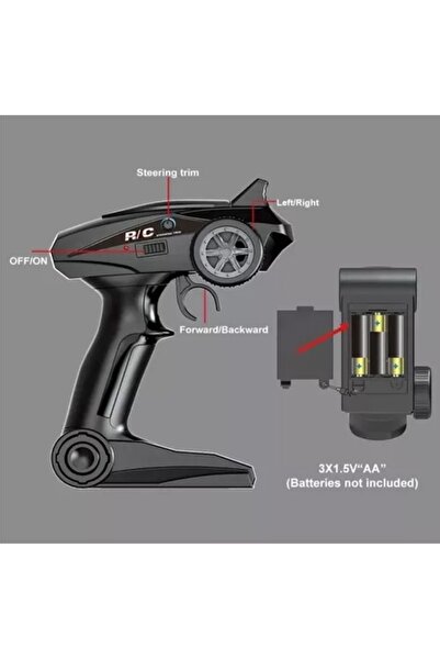TRUST STORE Elektrikli Rc 1:16 Ölçek Servo Motor Süspansiyonlu Arazi Aracı Spor Araç 45 Km Hız Rc Araç