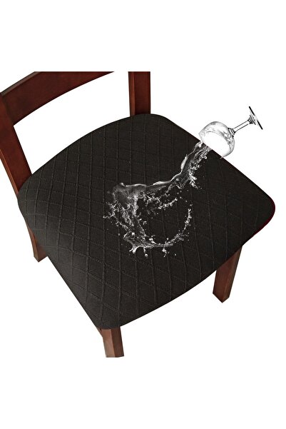 Choice غطاء مقعد كرسي أسود مقاوم للماء وأغطية كراسي غرفة الطعام وأغطية وسائد ...