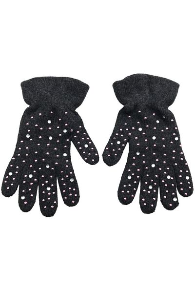 AXE SPORTSWEAR Winter Soft Knitwear Gloves Stone Gloves - Rhinestone Embroidered & Wool