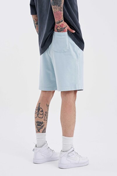 Machinist Ανδρικό Luxury Basic Washed Relaxed Mint σορτς