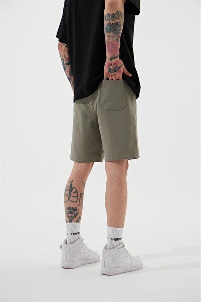 Machinist Ανδρικό σορτς Dark με τύπωμα Relaxed Khaki