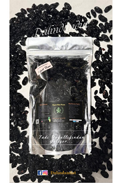 Dalındandut Yeni Mahsül Doğal Siyah Üzüm Kurusu 250gr (YERLİ)