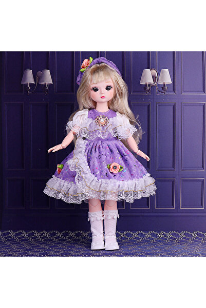 Choice دمية وملابس أرجوانية 1/6 30 سم دمية BJD فتاة DIY تلبيس الأميرة لعبة مح...
