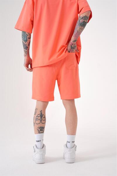 Machinist Ανδρικό Premium Pocket Basic Relaxed βαμβακερό ροζ σορτς