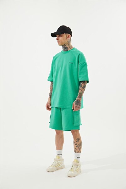 Machinist Ανδρικό σορτς Cargo Green Oversize - Basic