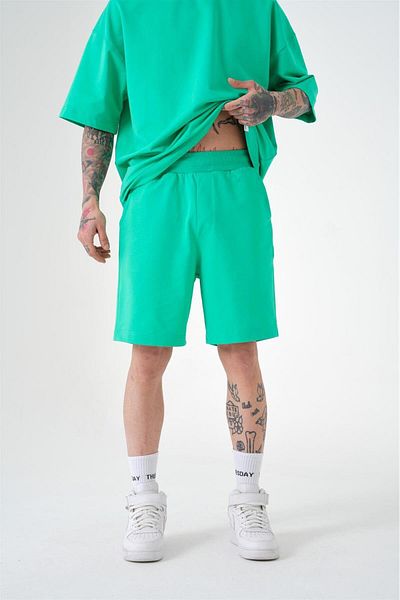 Machinist Ανδρικό Premium Pocket Basic Relaxed βαμβακερό πράσινο σορτς