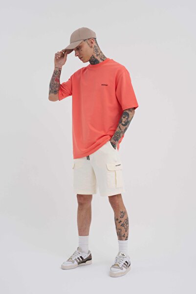 Machinist Ανδρικό σορτς Cargo Pocket Basic Relaxed Cream