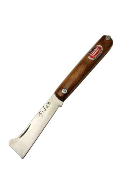Efsoon Organics Walnut Vaccine Knife - Reclining Forged Steel Knife