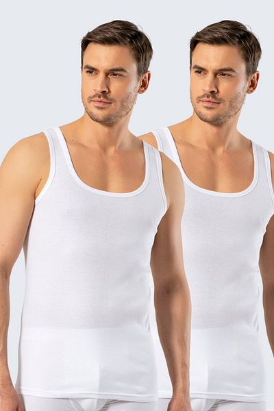 Cacharel White Men's Athlete - 2-Piece, 100% Cotton