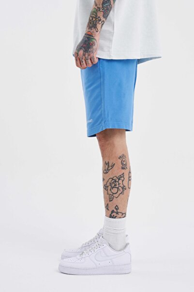 Machinist Ανδρικό Luxury Basic Washed Relaxed Blue σορτς
