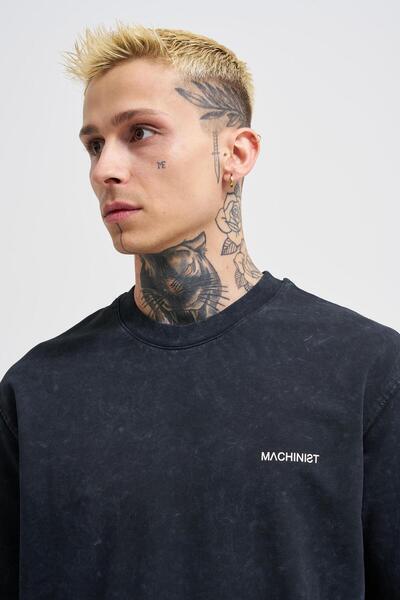 Machinist Μπλουζάκι UNISEX που πλένεται - Asphalt Cloudy