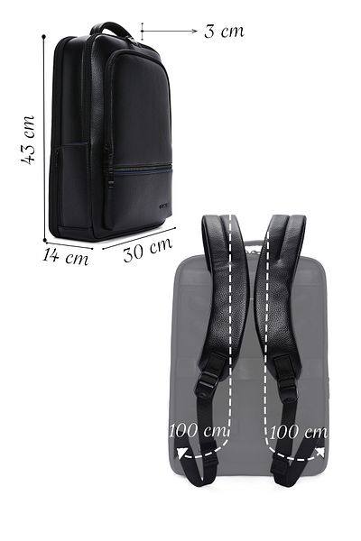 Derimod Men's Black Technological Backpack D-pack - 23wbd3001ft
