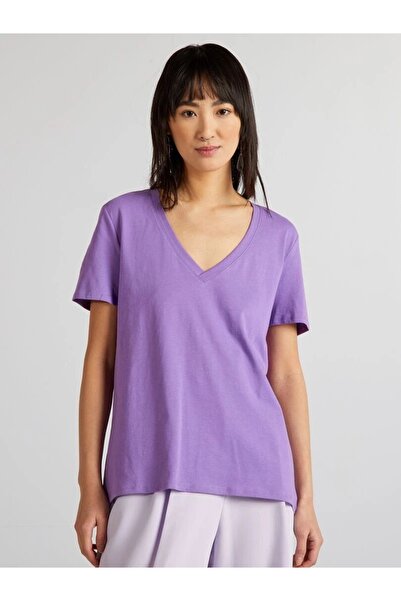 Superlife Tricou de damă cu decolteu în V SPR24TSK45