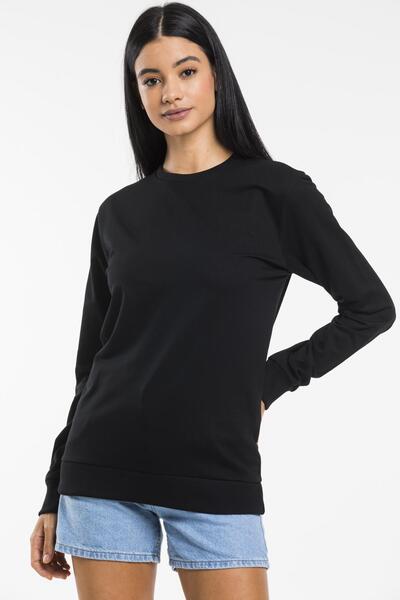 Superlife Γυναικείο φούτερ με λαιμόκοψη υπερμεγέθης με λεπτή εφαρμογή Spr21k30