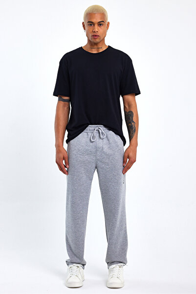 Superlife Ανδρικό παντελόνι με κανονική/κανονική εφαρμογή από καουτσούκ με στάμπα Brooklyn City 24EA205