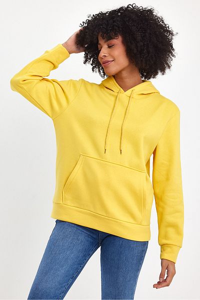Superlife Women's Hooded Comfortable In-mold Fleece 3 thread SweatShirt spr24swk55