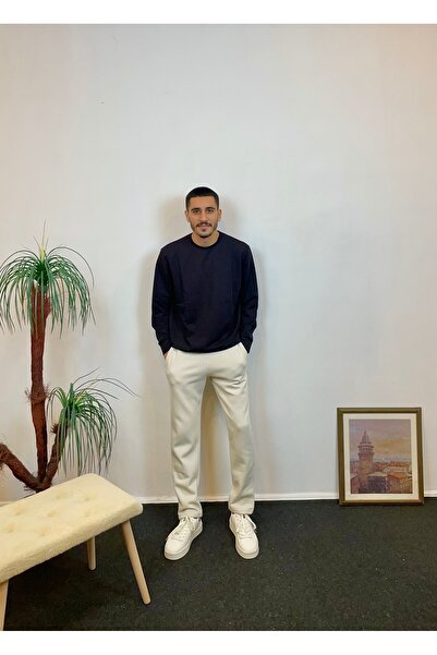 Superlife Ανδρικό παντελόνι φλις εσωτερικά με 3 κλωστές SPR24EA95