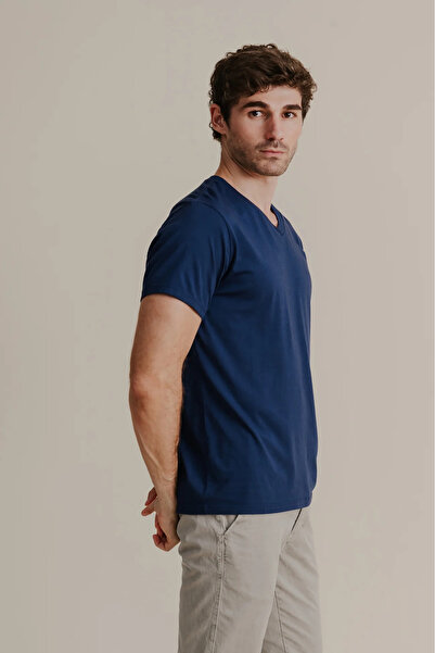 Superlife Men's V-Neck T-shirt SPR24TS40