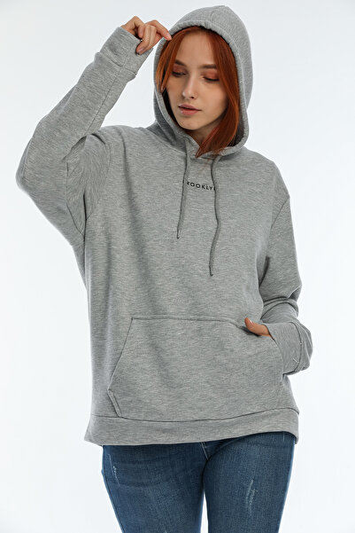 Superlife Γυναικείο φούτερ με κουκούλα Brooklyn Printed Oversize - SPR22SWK161