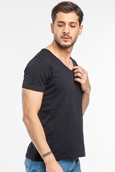 Superlife Ανδρικό μπλουζάκι με λαιμόκοψη V Superlife Spr 246