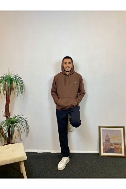 Superlife Ανδρικό φούτερ με κουκούλα Superlife με μακρυμάνικο εμπριμέ στενή εφαρμογή, λεπτή εφαρμογή Spr 2019k61