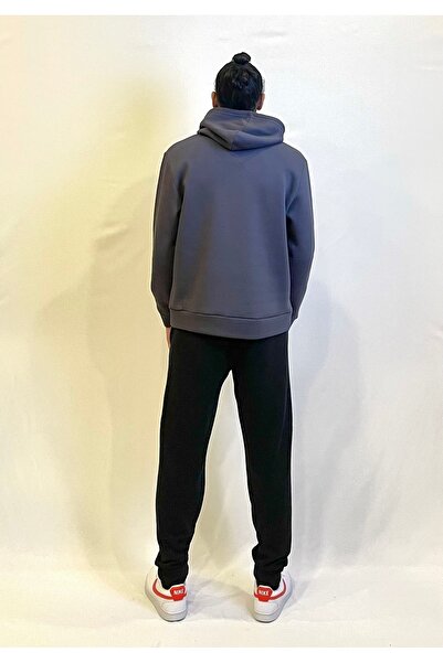 Superlife Men's Hooded Comfortable In-mold Fleece 3 thread Hand Written Brooklyn Printed SweatShirt spr24sw16