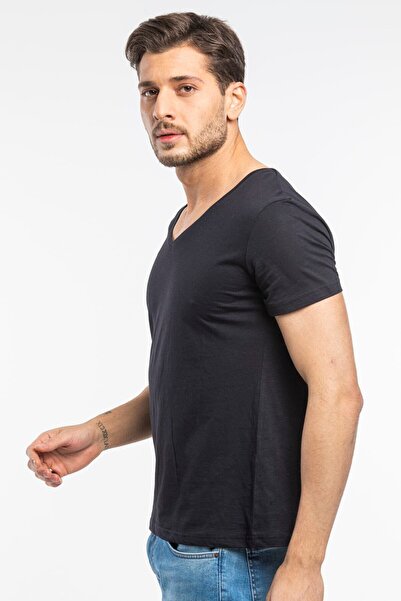 Superlife Ανδρικό μπλουζάκι με λαιμόκοψη V Superlife Spr 246