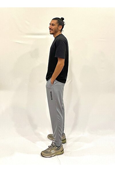 Superlife Ανδρικό παντελόνι με κανονική εφαρμογή Broklyn Printed Thin Sweat Spr 203