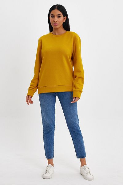Superlife Superlife Women's Crew Neck - Comfortable Fit 3 Thread & Fleece Sweatshirt