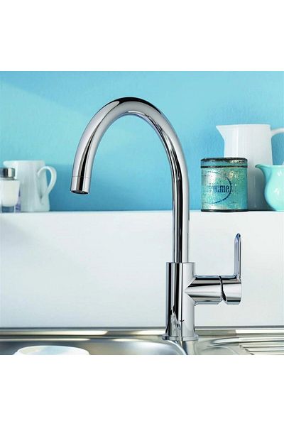 Grohe 31367001 Bauedge Tek Kumandalı Eviye Bataryası