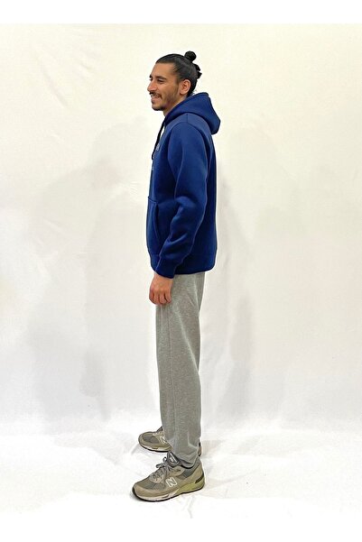 Superlife Süperlife Men's Comfortable Fit Fleece Lined 3-Thread American Printed Sweatshirt Spr24Sw01