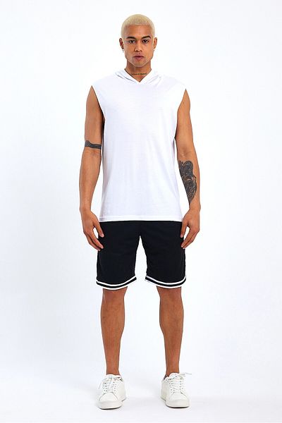 Superlife Ανδρικό μπλουζάκι με κουκούλα Superlife Oversize Fit Spr21y04