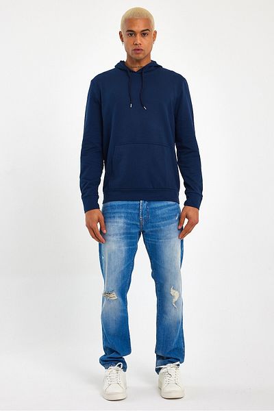 Superlife Ανδρικό φούτερ με κουκούλα Superlife Regular Fit Thin Spr 20k55