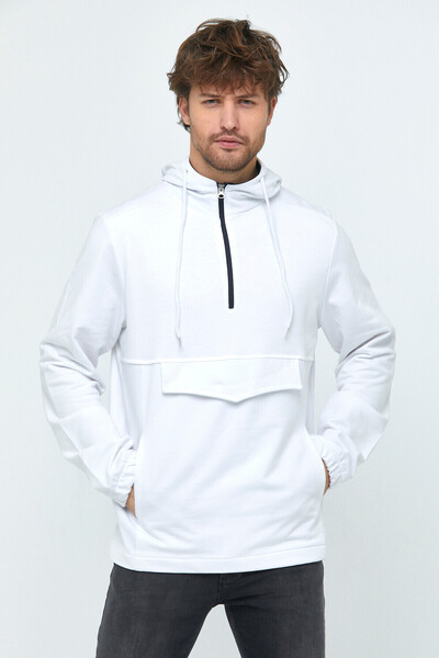 Superlife Superlife Half Zipper Cargo Sweat Spr22sw171