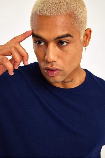 Superlife Ανδρικό T-Shirt με λαιμόκοψη υπερμεγέθης Spr21y30