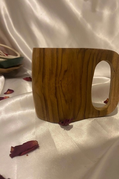 RaHan Wooden Color Kuksa Wooden Cup Mug