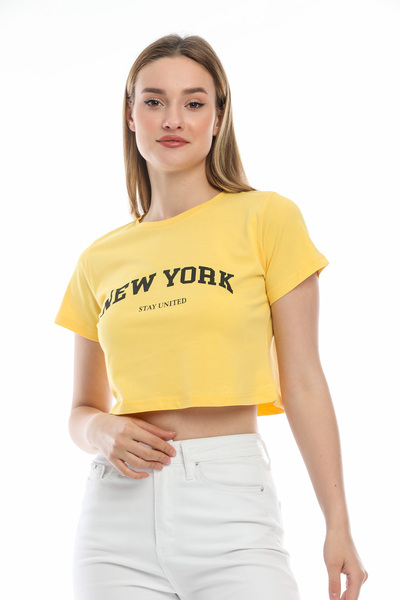 Superlife Γυναικείο T-Shirt New York Printed Spr21y15