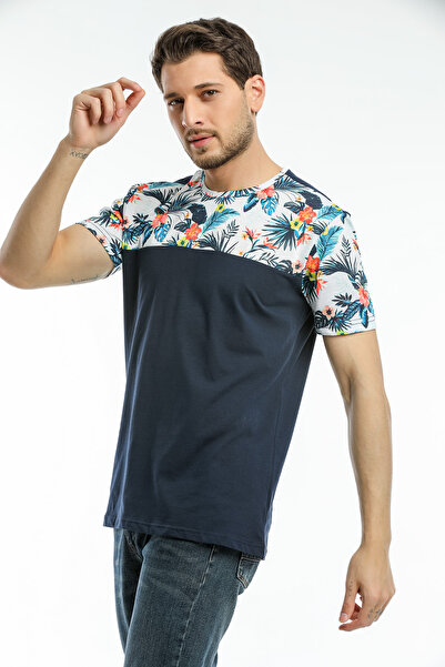 Superlife Суперлайф Чоловічий велосипедний комір Слім-фіт рукав і передня облямівка Футболка SPR21Y06