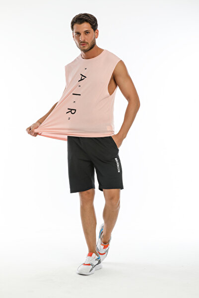 Superlife Ανδρικό μπλουζάκι Superlife με λαιμόκοψη με στάμπα με αέρα Spr21y05