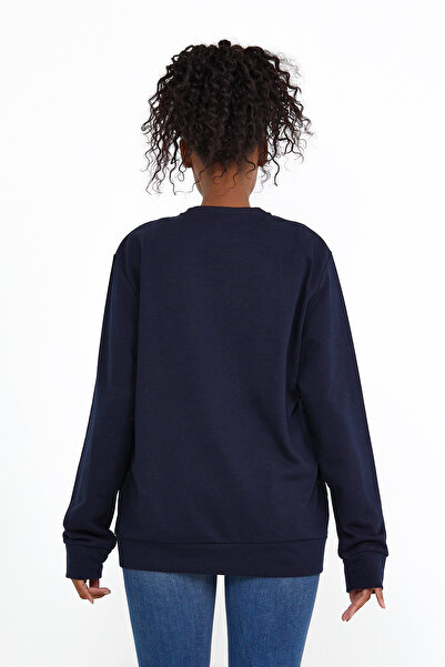 Superlife Superlife Γυναικεία φούτερ με λαιμόκοψη Oversize Fit Slim Spr22swk134