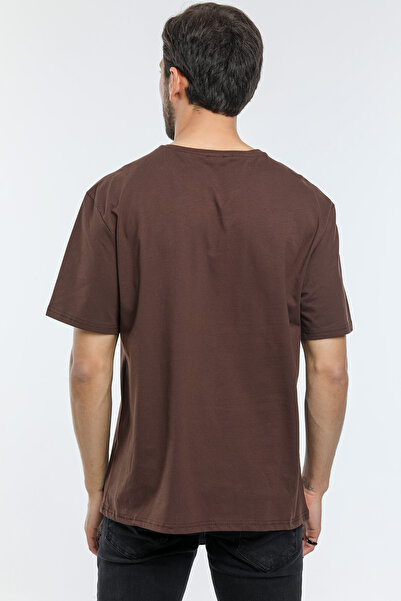 Superlife Ανδρικό T-Shirt με λαιμόκοψη υπερμεγέθης Spr21y30