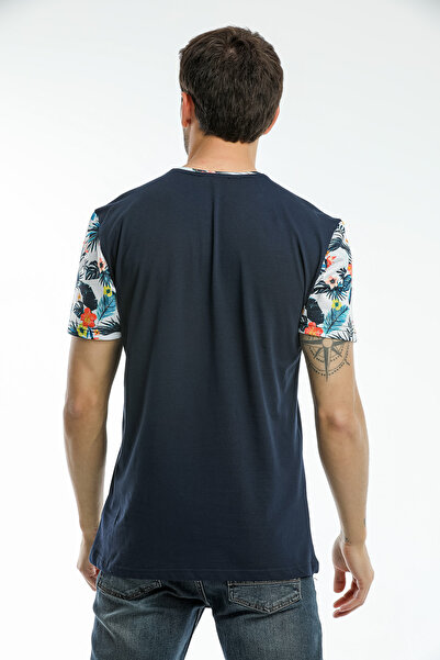 Superlife Суперлайф Чоловічий велосипедний комір Слім-фіт рукав і передня облямівка Футболка SPR21Y06