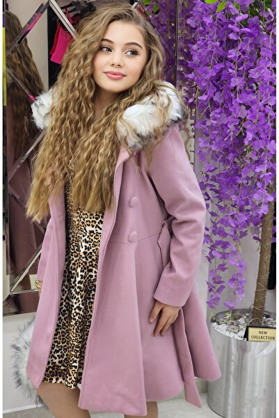 newstar kids Kız Çoçuk Kaşe Kaban Seti