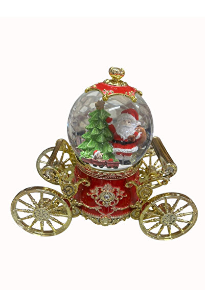 Hediye Dünyası Yılbaşı fayton temalı kar küresi